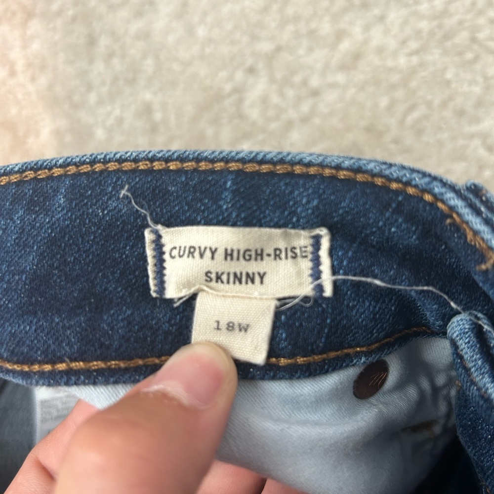 Madewell High Rise Curvy Skinny Jeans size 18